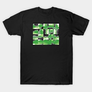 Aromantic Pride Painted Squares Pattern T-Shirt